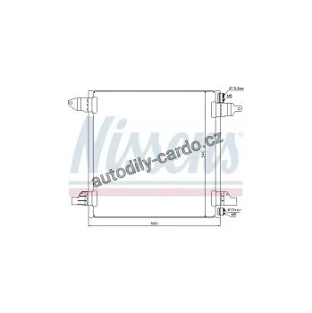 Chladič motoru Chladič klimatizace NISSENS 94569