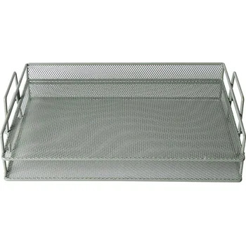 Úložný box Organizér na dokumenty zelenošedá Present Time (Barva-šedá)