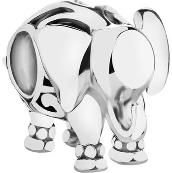 Přívěsek Stříbrný přívěsek Beads se skleněným prvkem - slon - AP534-0733