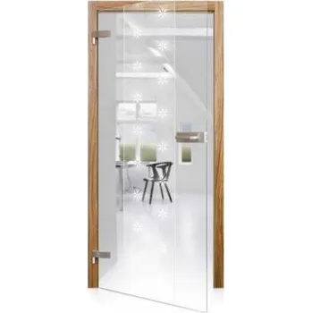 Interiérové dveře GLASSDOOR Celoskleněné otočné dveře čiré Stella