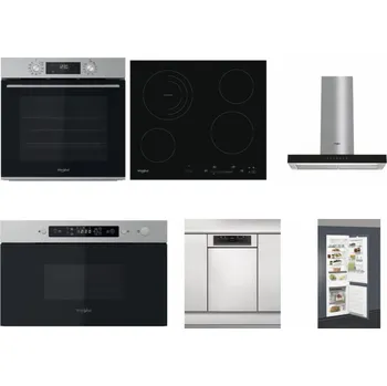 Set domácích spotřebičů WHIRLPOOL OMK58CU1SX + WHIRLPOOL AKT 8900 BA + WHIRLPOOL WHBS 62F LT K + WHIRLPOOL MBNA910X + WHIRLPOOL WSBO 3O34 PF X + WHIRLPOOL ART 66112
