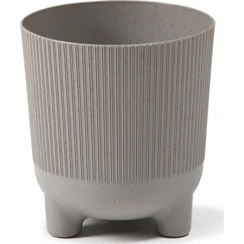 Květináč Plastový květináč Aria jumper ECO wood 160 mm, šedý (136276 007 LA220 ARIA šedý jumper ECO160)