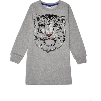 Dívčí šaty Dívčí šaty - WINKIKI WJG 92589, šedá Barva: Šedá, Velikost: 146