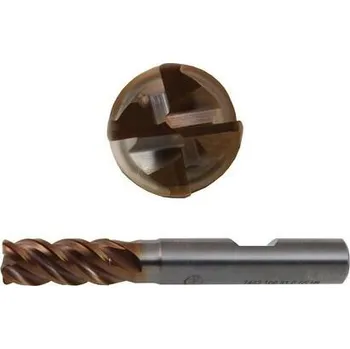 Fréza NÁSTROJE CZ Fréza 5-57/13/21mm, 4břity, stopka 5mm, R1,0, čelní válcová, břit přes střed, s rohovým rádiusem, HPC - CZTK-7462-050-10-GS-HB
