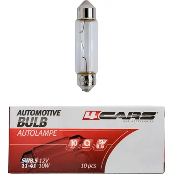 Autožárovka 4CARS Žárovka SW8.5 12V 10W 11x41 10ks