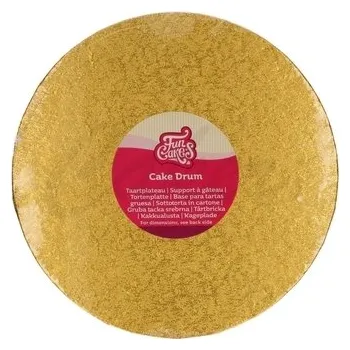 FunCakes Dortový buben kulatý O25 CM - ZLATÁ