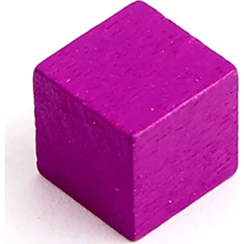 Příslušenství k deskovým hrám TLAMA games Dřevěné kostičky 10 mm - žetony (20 ks) Barva: Fialová