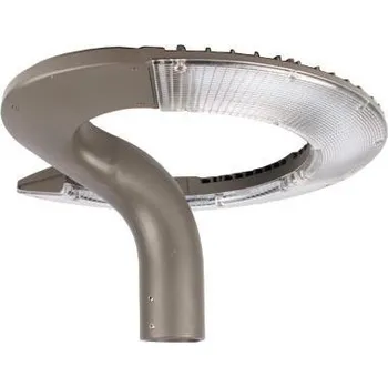 Venkovní osvětlení LEDSVITI ASL-6124/WW Stříbrné sadové venkovní osvětlení 34W kruh teplá bílá