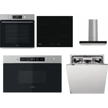 Set domácích spotřebičů WHIRLPOOL OMK58CU1SX + WHIRLPOOL WS Q2760 BF + WHIRLPOOL WHBS 62F LT K + WHIRLPOOL MBNA910X + WHIRLPOOL WIO 3O540 PELG