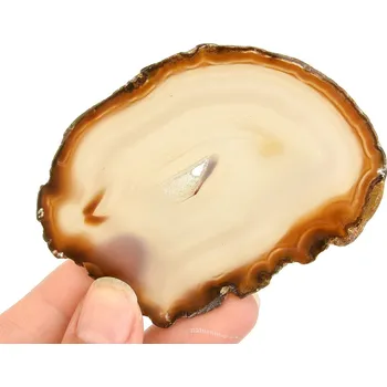 Sběratelství Achát plátek s dutinou z Brazílie (38g)