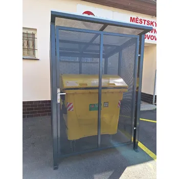Popelnice Přístřešek pro odpadkový kontejner 1100 l