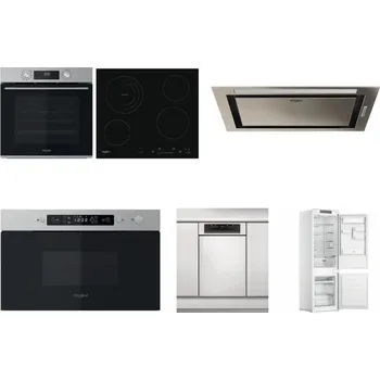 Set domácích spotřebičů WHIRLPOOL OMK58CU1SX + WHIRLPOOL AKT 8900 BA + WHIRLPOOL WCT3 64 FLB X + WHIRLPOOL MBNA910X + WHIRLPOOL WSBO 3O34 PF X + WHIRLPOOL WHC18 T311