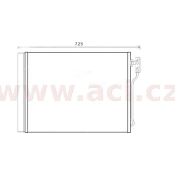 Sušič klimatizace chladič klimatizace se sušičkou 520i, 528i pouze motor N20 B20A (typ BEHR) [595*480*16]