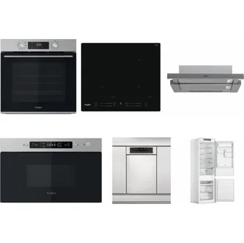 Set domácích spotřebičů WHIRLPOOL OMK58CU1SX + WHIRLPOOL WL S7260 NE + WHIRLPOOL AKR 749/1 IX + WHIRLPOOL MBNA910X + WHIRLPOOL WSBO 3O34 PF X + WHIRLPOOL WHC18 T311