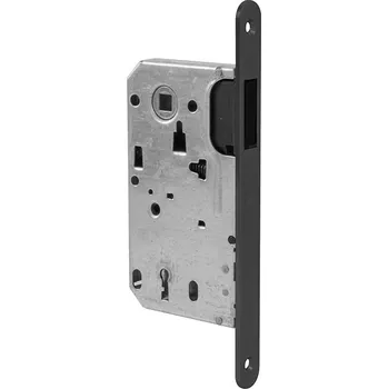 Dveřní kování TI - Magnetický zámek 3597 BB 90 BB otvor pro klíč, 90 mm BS - Černá matná (153)