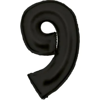 Balónek Balónek číslo 9 černé 86 cm - Amscan 9917311