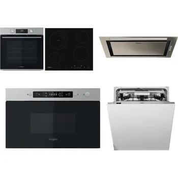Set domácích spotřebičů WHIRLPOOL OMK58CU1SX + WHIRLPOOL AKT 8900 BA + WHIRLPOOL WCT3 64 FLB X + WHIRLPOOL MBNA910X + WHIRLPOOL WIO 3O540 PELG