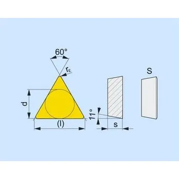 Soustruh SK břitová destička TPUN 160304, 8026 PRAMET - PM-TPUN-160304-8026