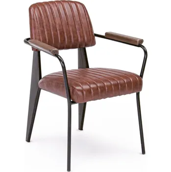 Jídelní židle BIZZOTTO jídelní židle NELLY VINTAGE tmavě oranžová s opěrkami 0746111