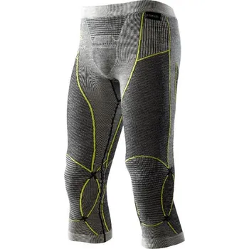 Pánské termo spodky Pánské funkční 3/4 kalhoty Apani® Merino By X-Bionic® Fastflow Pants black/grey/yellow vel. S/M