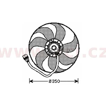Sahara klimatizace sahara (345 mm vrtule+250W motor) 1.4i 16V, 1.6i 16V/Fsi, 1.8i 20V/20V T, 2.3i 10V/20V (vše +AC) (ŠKO (ŠKODA, VW)