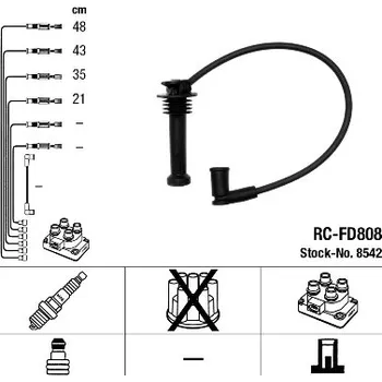 Zapalovací kabel NGK Sada kabelů pro zapalování 8542