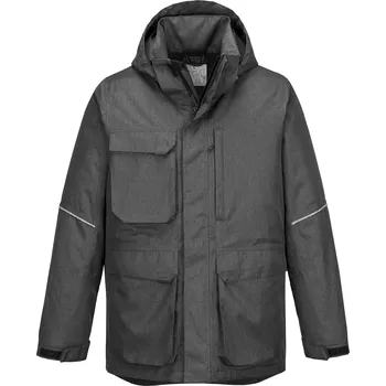 PORTWEST KX3 PARKA KX360 / Zateplená voděodolná bunda - šedá M