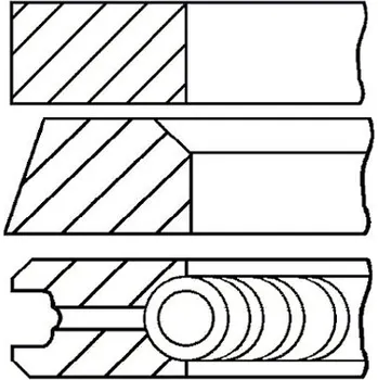 Píst motoru GOETZE Sada pístních kroužků - 818330700 0818330700