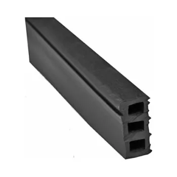 Zábradlí Těsnění skla, 16,76 -černá