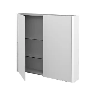 Koupelnový nábytek Dřevojas Dvoudvéřová galerka ENZO GA2OE 80 - L01 Bílá vysoký lesk