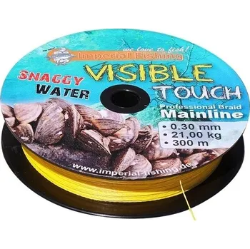 IMPERIAL FISHING - Pletená šňůra Visible Touch Snaggy Water 0,30 mm 900 m
