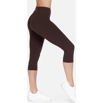 Dámské legíny LELOSI Legíny Capri Mocha MEDIUM