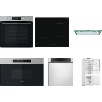 Set domácích spotřebičů WHIRLPOOL OMK58CU1SX + WHIRLPOOL WS Q2760 BF + WHIRLPOOL AKR 650/1 IX + WHIRLPOOL MBNA910X + WHIRLPOOL WBC 3C34 PF X + WHIRLPOOL WHC18 T311