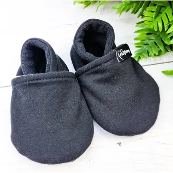 Capáčky Kulišárny Nízké capáčky barefoot s fleesem BLACK Black VELIKOST: 2 délka stélky: 12cm