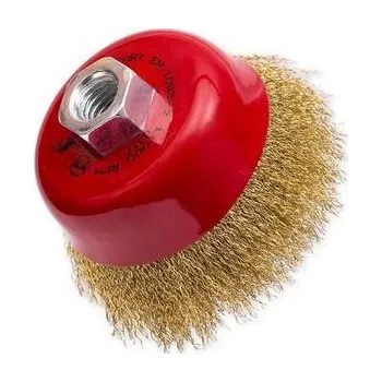 Hrnkové kartáče mosaz vlnitá 0,20 miska 75xM14 b10 - KR1251008