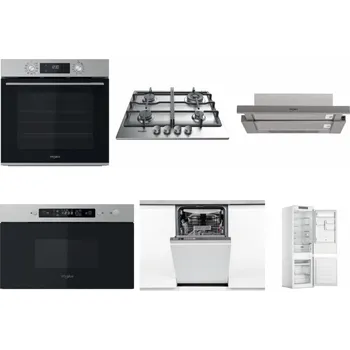Set domácích spotřebičů WHIRLPOOL OMK58CU1SX + WHIRLPOOL TKRL 661 IX EU + WHIRLPOOL AKR 5390/1 IX + WHIRLPOOL MBNA910X + WHIRLPOOL WSIO 3O34 PFE X + WHIRLPOOL WHC18 T311