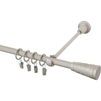 Garnýž Garnýž kovová 120 cm rýhovaná jednořadá 16 Sevilla chrom mat