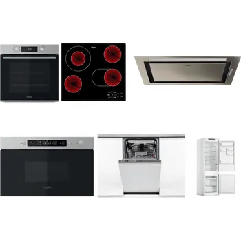 Set domácích spotřebičů WHIRLPOOL OMK58CU1SX + WHIRLPOOL AKT 8190/BA + WHIRLPOOL WCT3 64 FLB X + WHIRLPOOL MBNA910X + WHIRLPOOL WSIO 3O34 PFE X + WHIRLPOOL WHC18 T311