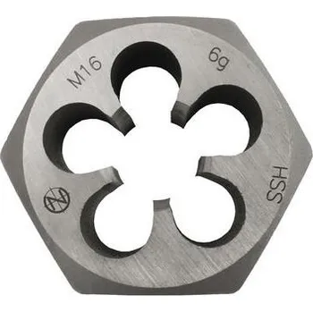 Závitořezný nástroj NÁSTROJE CZ Závitová čelist M6x1 HSS 6g šestihranná DIN 382 - CZO-220-060