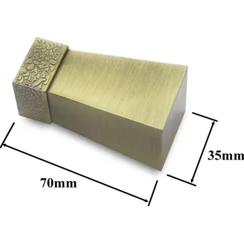 Příslušenství pro garnýž Koncovka pro tyč 20x20mm Tron - starozlatá