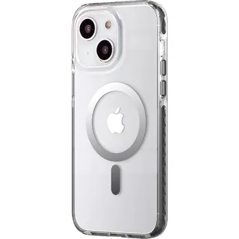 Telefonní příslušenství Kryt KINGXBAR PQY pro Apple 14 - podpora MagSafe - plastový / gumový - barevný přechod - šedý