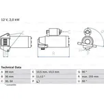 BOSCH Startér 0986021810