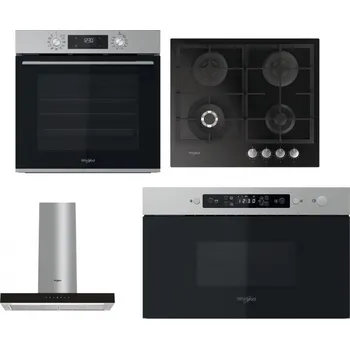 Set domácích spotřebičů WHIRLPOOL OMK58CU1SX + WHIRLPOOL GOFL 629/NB + WHIRLPOOL WHBS 62F LT K + WHIRLPOOL MBNA910X