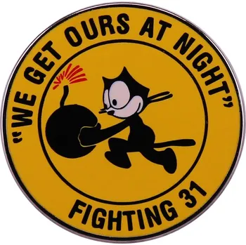 Nášivka Smaltovaný odznak VFA-31 Fighting 31 "We Get Ours At Night" 25mm