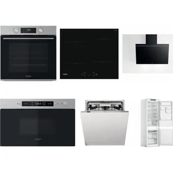 Set domácích spotřebičů WHIRLPOOL OMK58CU1SX + WHIRLPOOL WS Q2760 BF + WHIRLPOOL AKR 62F LT K + WHIRLPOOL MBNA910X + WHIRLPOOL WIO 3T133 PLE + WHIRLPOOL WHC18 T311