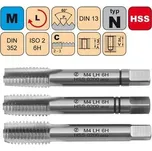 NÁSTROJE CZ Sadový závitník M5x0,8 SADA LH ISO2 HSS DIN 352 LEVÝ - 0200L - CZZ0200L-M5-SD-ISO2
