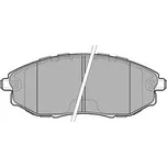 DELPHI Sada brzdových destiček, kotoučová brzda LP2183