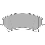 DELPHI Sada brzdových destiček, kotoučová brzda LP1609