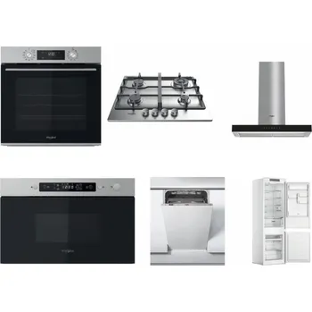 Set domácích spotřebičů WHIRLPOOL OMK58CU1SX + WHIRLPOOL TKRL 661 IX EU + WHIRLPOOL WHBS 62F LT K + WHIRLPOOL MBNA910X + WHIRLPOOL WSIC 3M27 C + WHIRLPOOL WHC18 T311