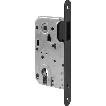 Dveřní kování TI - Magnetický zámek 3598 PZ 85 PZ otvor pro vložku, 85 mm BS - Černá matná (153)